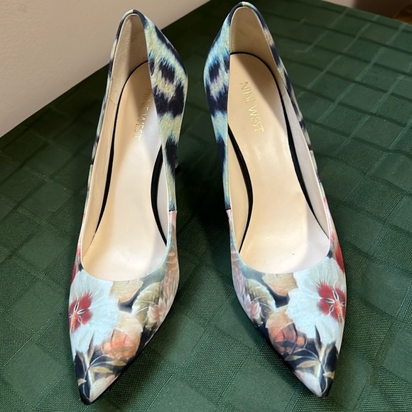 Nine West Floral Heels - Multicolor - Picture 1 of 10